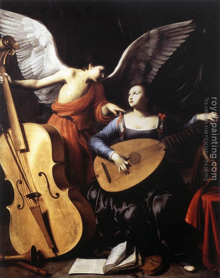 Carlo Saraceni : Saint Cecilia and the Angel